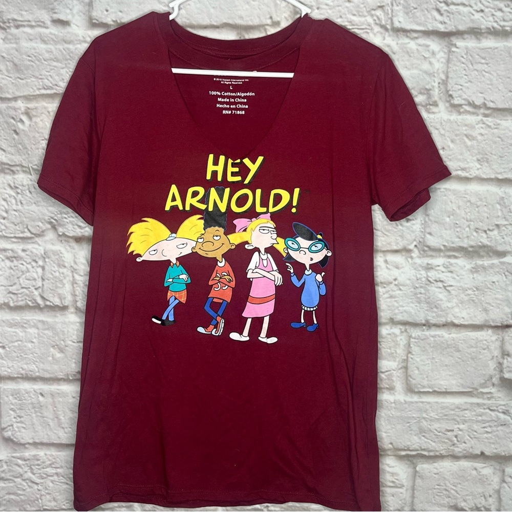 Nickelodeon Hey Arnold‎ Juniors Women Top Size Large